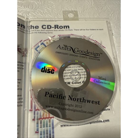 Pacific Northwest Anita Goodesign Embroidery Machine Design CD 40 Designs - Picture 3 of 4